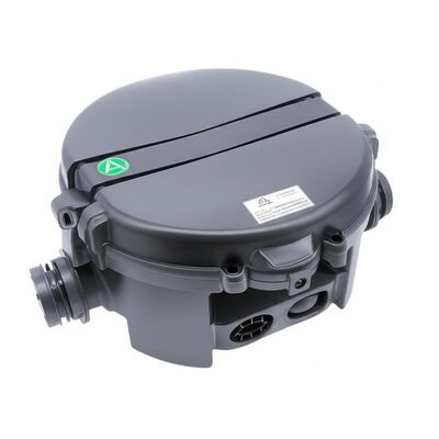 ถาด 8 โดม ไฟเบอร์ออปติก สไปลซ์ โคลสเชอร์ พร้อมช่องใส่สายเคเบิล 8 พอร์ต, รูปไข่ 8 ถึง 16 ขนาด 74x54 และความจุสูงสุด 9 ถาด